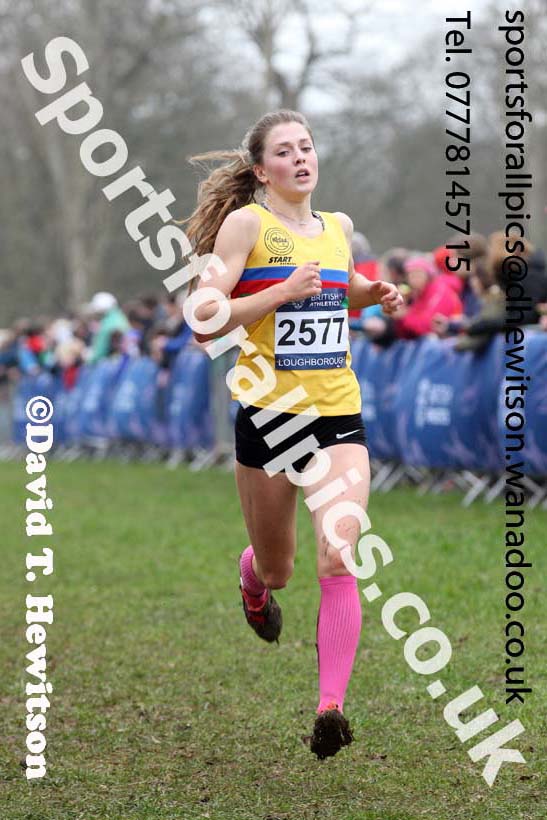 Womens under-20s Inter Counties Cross Country, Prestwold Hall, Loughborough. Photo: David T. Hewitson/Sports for All Pics